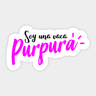 Soy una vaca purpura Sticker